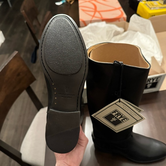 NWT Black Leather Frye Boots - Picture 9 of 11